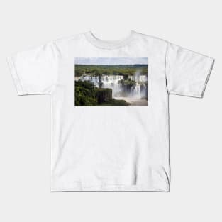 The Iguazu Falls from the Brazilian side Kids T-Shirt